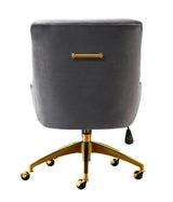 TOV Beatrix Grey Office Swivel Chair