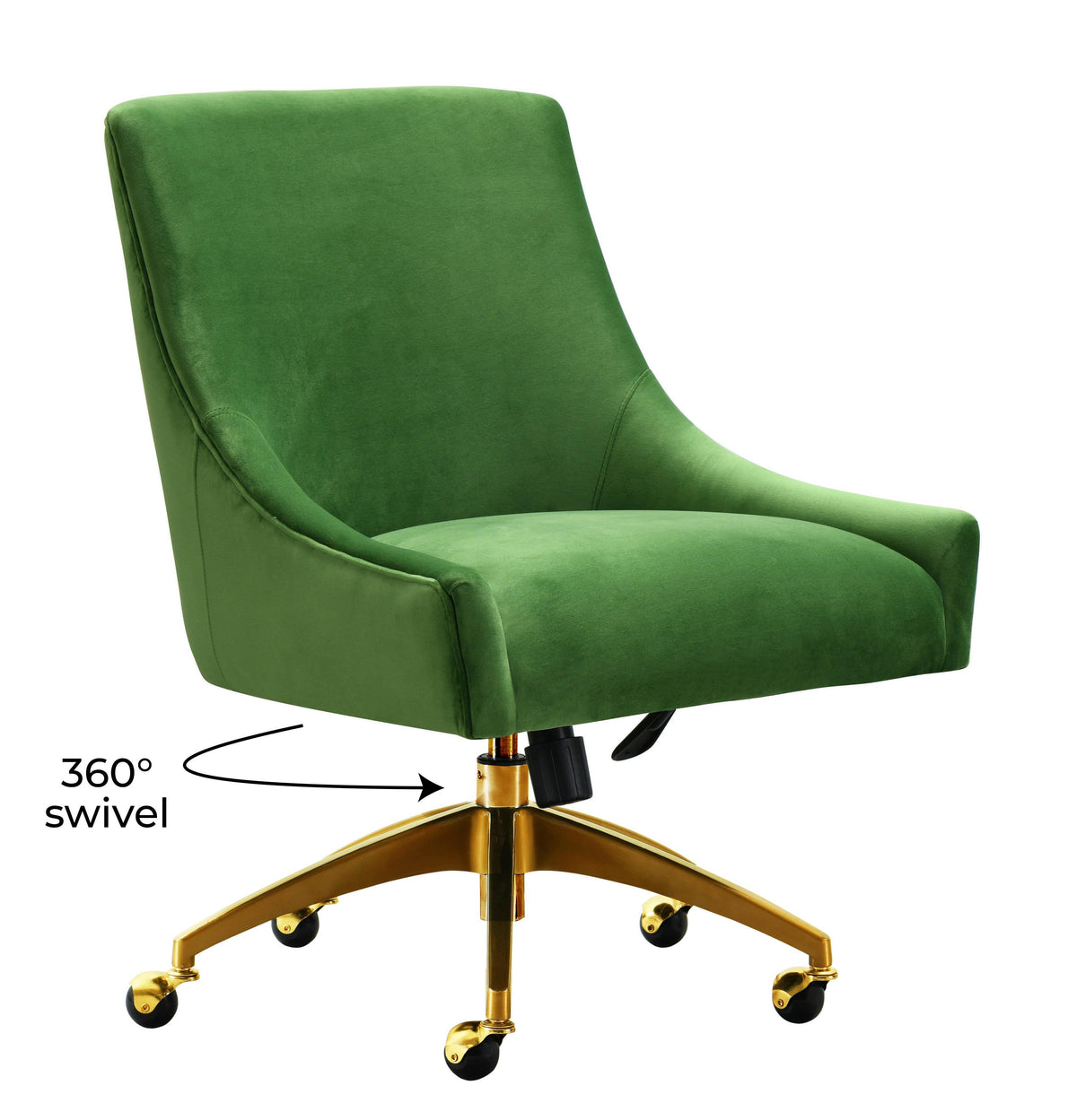 TOV Beatrix Green Office Swivel Chair
