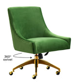 TOV Beatrix Green Office Swivel Chair