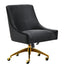 TOV Beatrix Black Office Swivel Chair