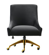 TOV Beatrix Black Office Swivel Chair