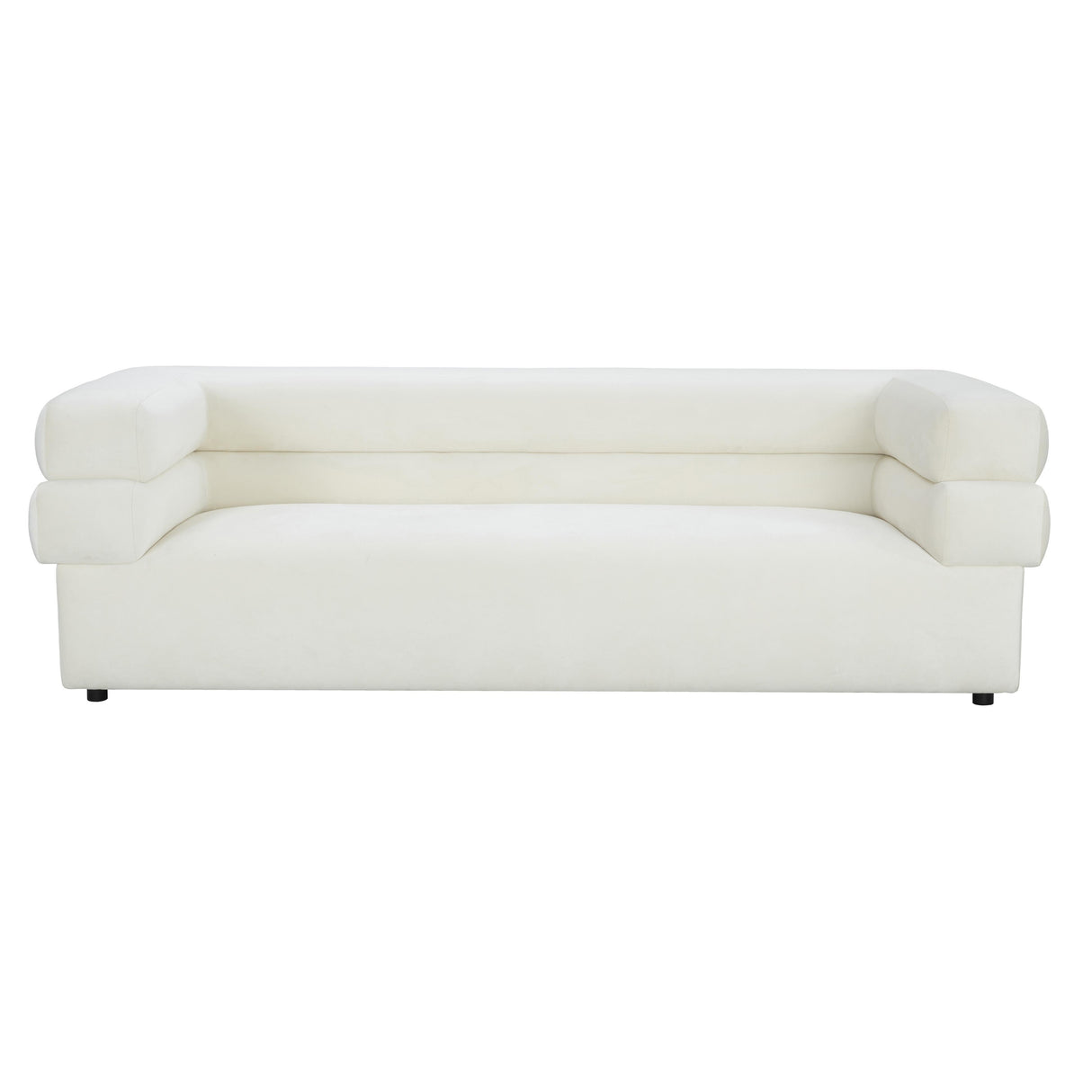 TOV Elsa Cream Velvet Sofa