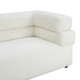 TOV Elsa Cream Velvet Sofa