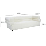TOV Elsa Cream Velvet Sofa