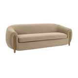 TOV Lina Cafe Au Lait Brown Velvet Sofa