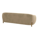 TOV Lina Cafe Au Lait Brown Velvet Sofa