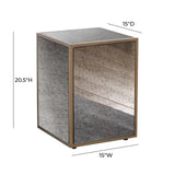 TOV Lana Mirrored Side Table