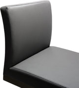 TOV Parma Grey Performance Vegan Leather and Stainless Steel Counter Stool - Set of 2