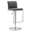 TOV Amalfi Grey Performance Vegan Leather Adjustable Stool
