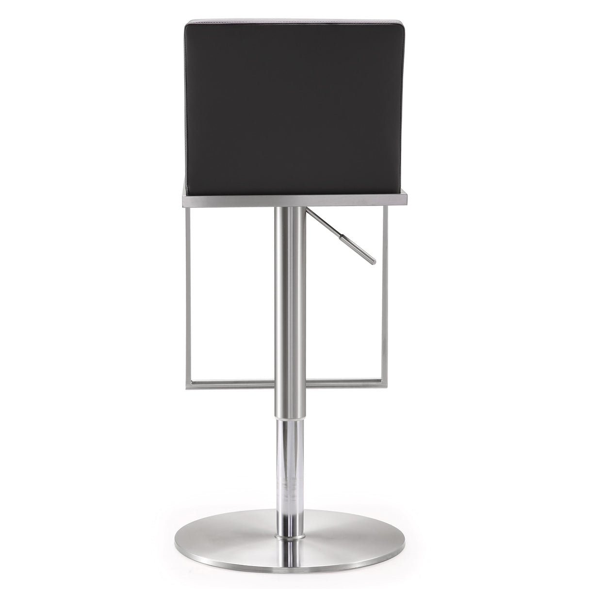 TOV Amalfi Grey Performance Vegan Leather Adjustable Stool