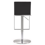 TOV Amalfi Grey Performance Vegan Leather Adjustable Stool