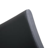 TOV Denmark Black Performance Vegan Leather and Stainless Steel Barstool - Set of 2