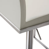 TOV Amalfi Light Grey Performance Vegan Leather Stool