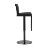 TOV Amalfi Black Performance Vegan Leather on Black Stool