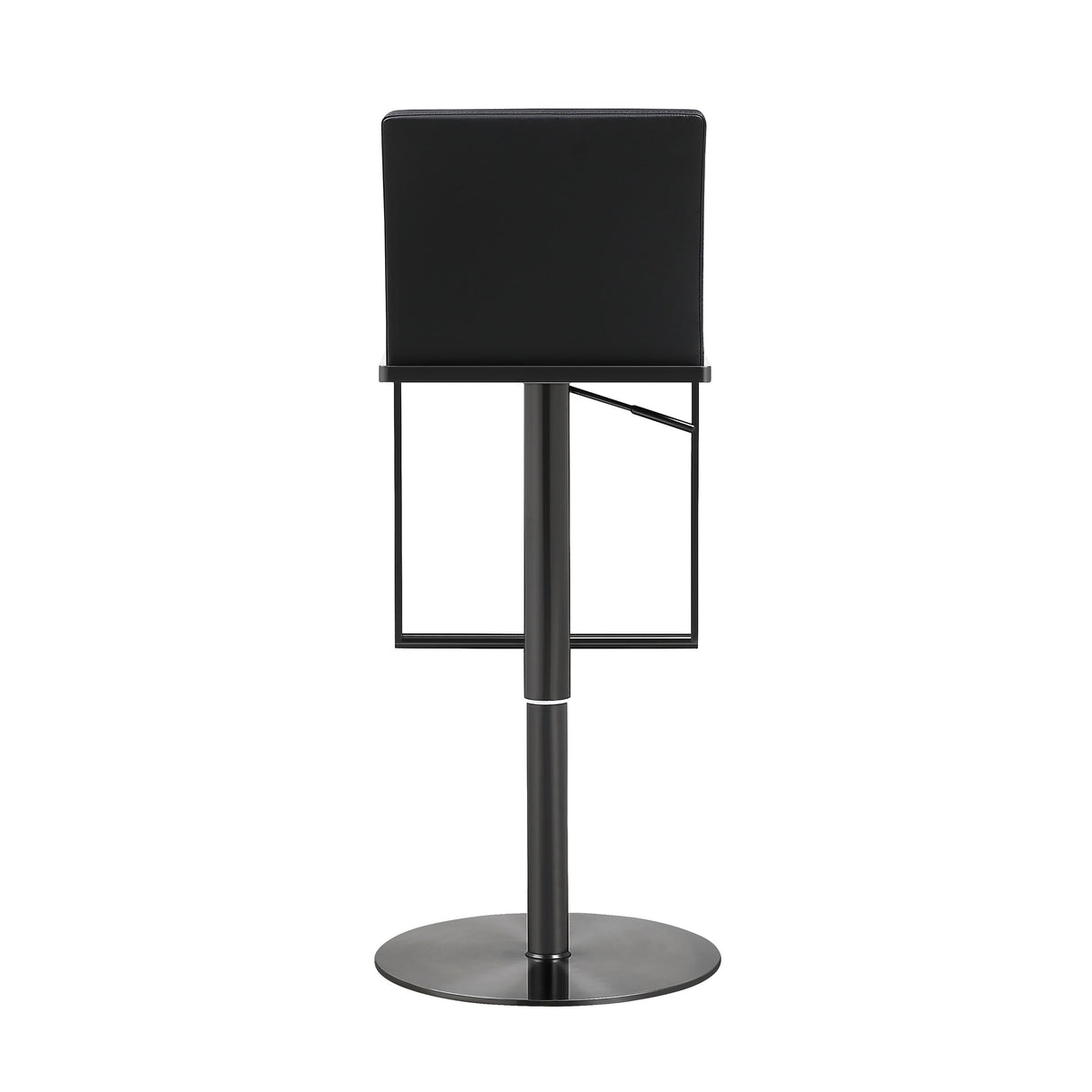 TOV Amalfi Black Performance Vegan Leather on Black Stool