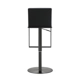 TOV Amalfi Black Performance Vegan Leather on Black Stool