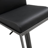 TOV Amalfi Black Performance Vegan Leather on Black Stool
