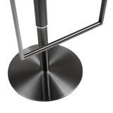 TOV Amalfi Black Performance Vegan Leather on Black Stool