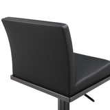 TOV Amalfi Black Performance Vegan Leather on Black Stool