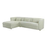 TOV Callie Cream Velvet Sectional - LAF