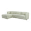 TOV Callie Cream Velvet Sectional - LAF