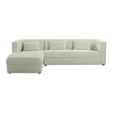 TOV Callie Cream Velvet Sectional - LAF