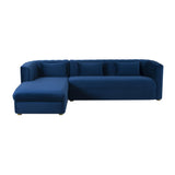 TOV Callie Navy Velvet Sectional - LAF