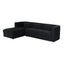 TOV Callie Black Velvet Sectional - LAF