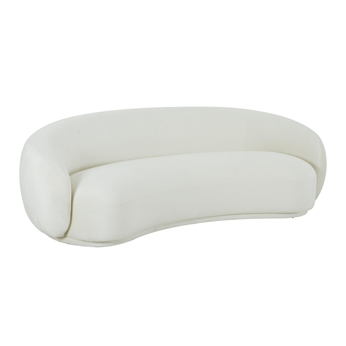 TOV Kendall Cream Velvet Sofa