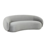TOV Kendall Light Grey Velvet Sofa
