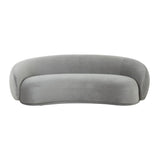 TOV Kendall Light Grey Velvet Sofa
