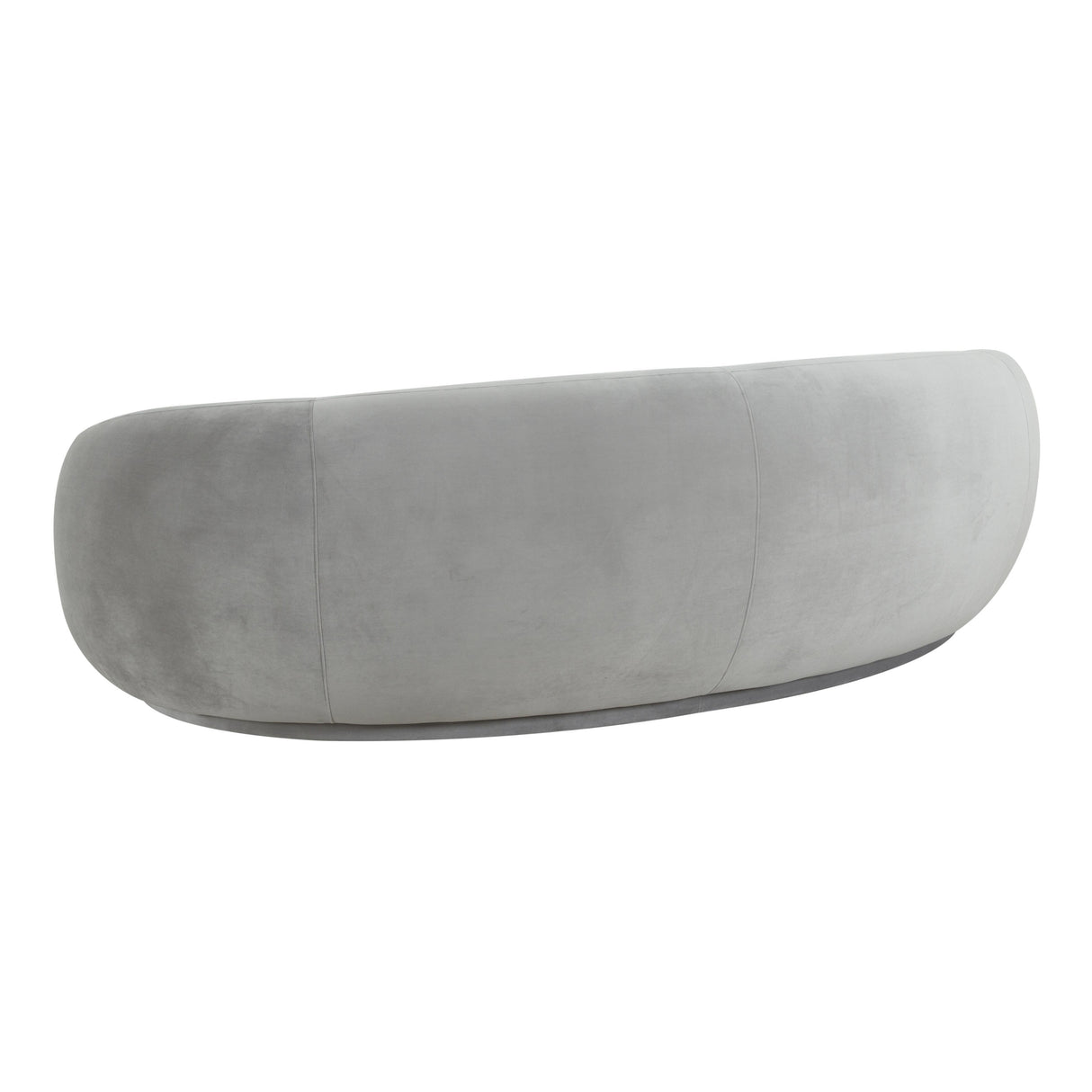 TOV Kendall Light Grey Velvet Sofa