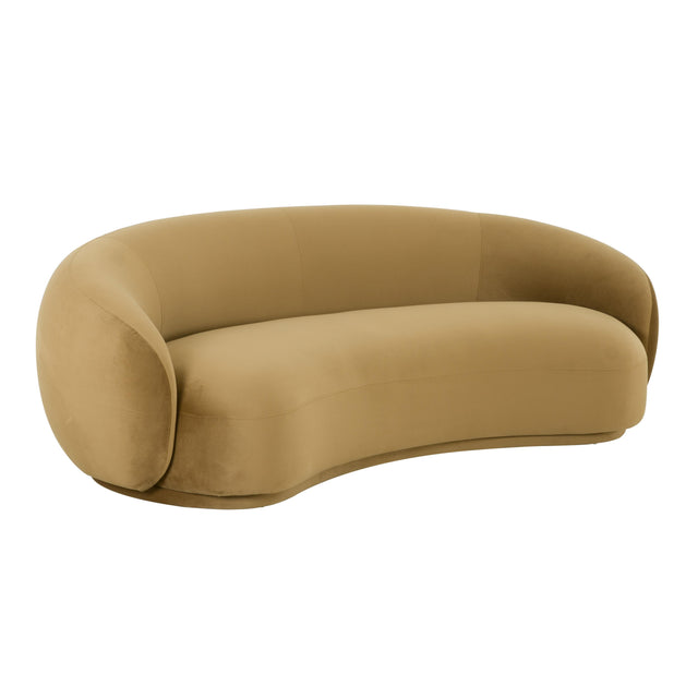 TOV Kendall Cognac Velvet Sofa