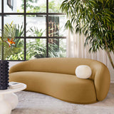TOV Kendall Cognac Velvet Sofa