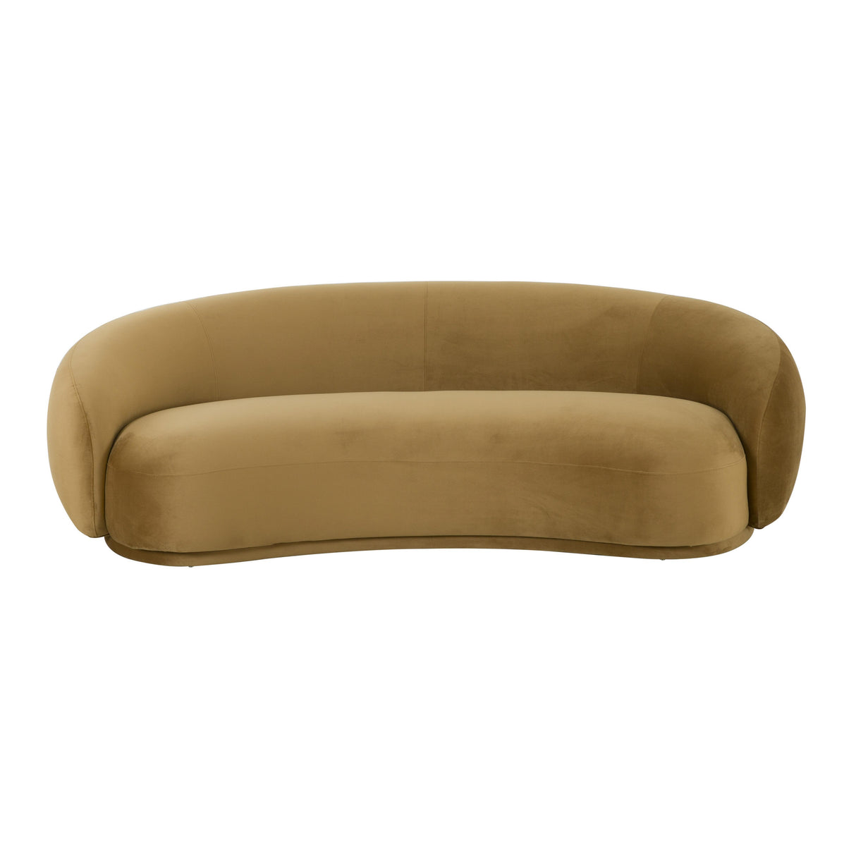 TOV Kendall Cognac Velvet Sofa
