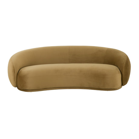 TOV Kendall Cognac Velvet Sofa