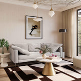 TOV Vari Light Grey Textured Velvet Lounge Sofa