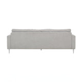 TOV Vari Light Grey Textured Velvet Lounge Sofa
