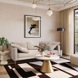 TOV Vari Beige Textured Velvet Lounge Sofa