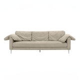 TOV Vari Beige Textured Velvet Lounge Sofa