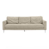 TOV Vari Beige Textured Velvet Lounge Sofa