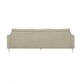 TOV Vari Beige Textured Velvet Lounge Sofa