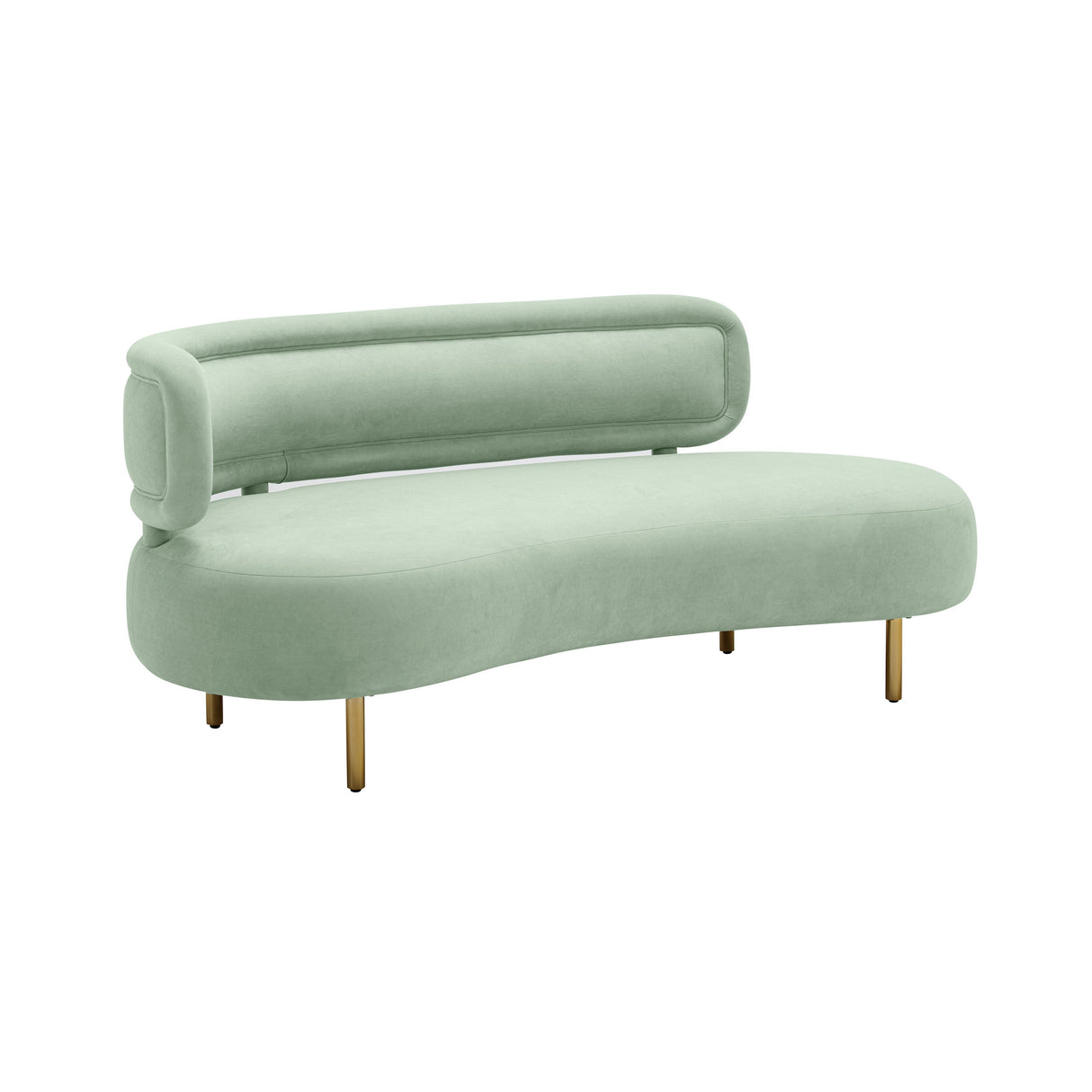 TOV Tischa Mint Green Velvet Sofa