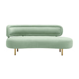 TOV Tischa Mint Green Velvet Sofa