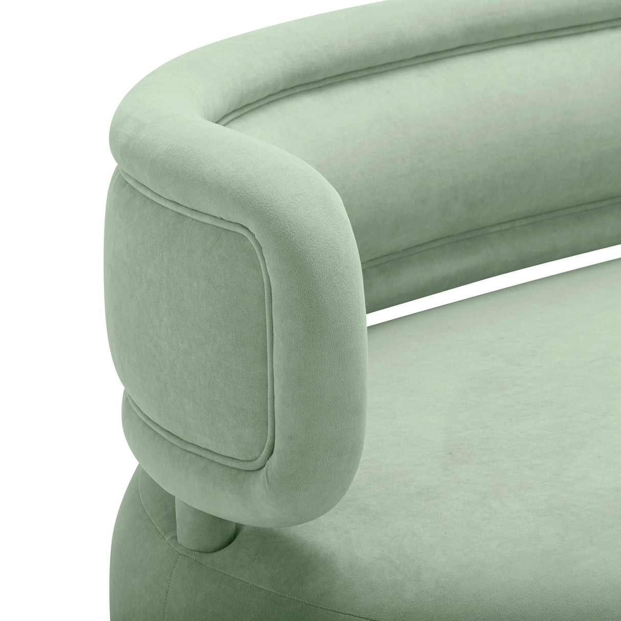 TOV Tischa Mint Green Velvet Sofa