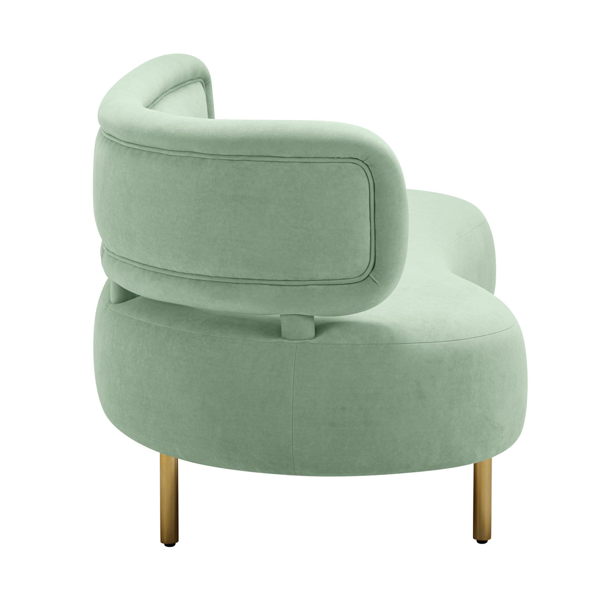 TOV Tischa Mint Green Velvet Sofa