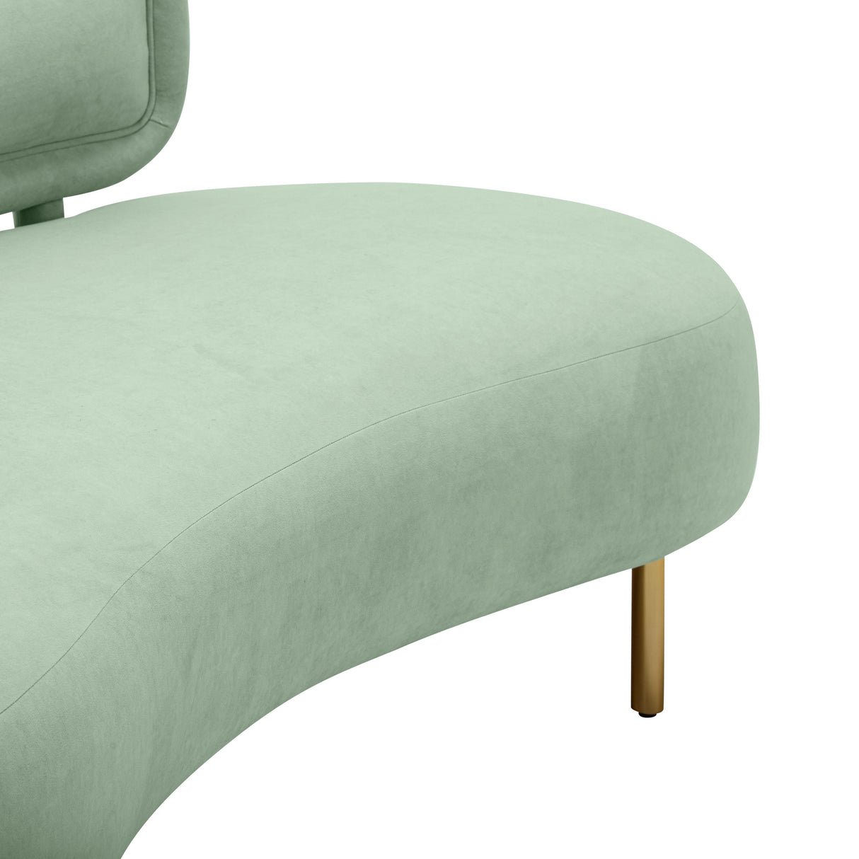 TOV Tischa Mint Green Velvet Sofa