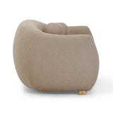 TOV Judy Light Brown Boucle Sofa