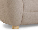 TOV Judy Light Brown Boucle Sofa