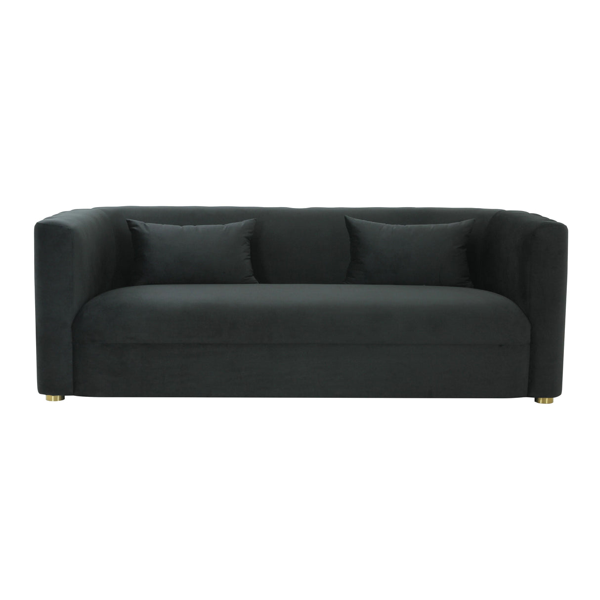 TOV Callie Black Velvet Sofa